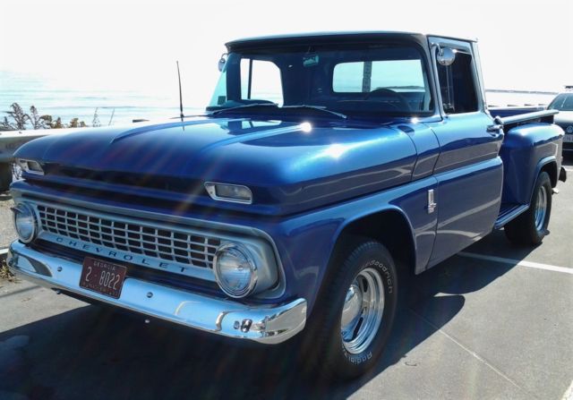1963 Daytona Blue and Gray Chevrolet C-10 Long Bed Pickup