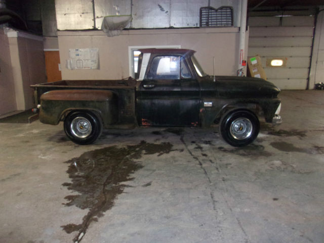 1966 Black Chevrolet C-10