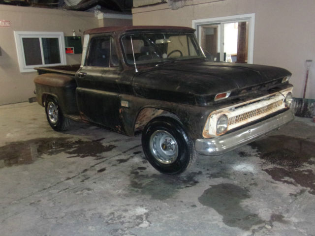 1966 Black Chevrolet C-10