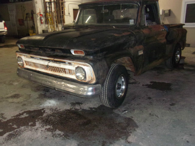 1966 Black Chevrolet C-10