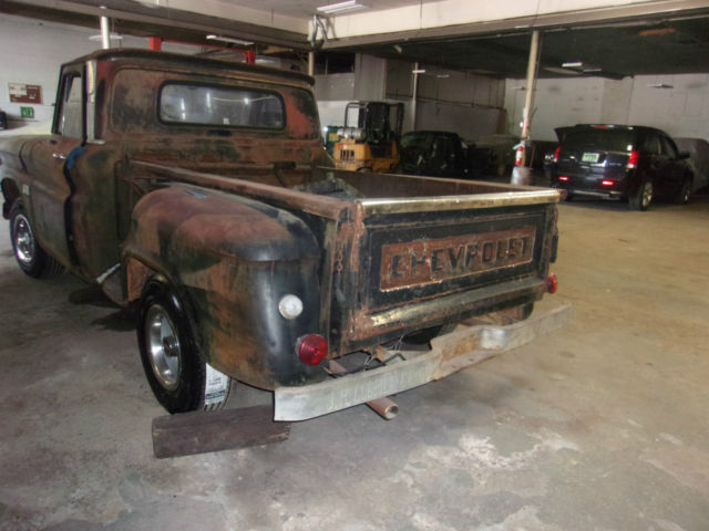 1966 Black Chevrolet C-10