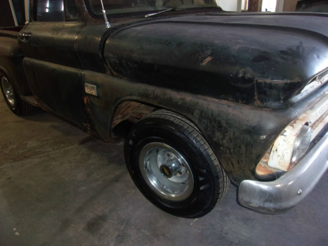 1966 Black Chevrolet C-10