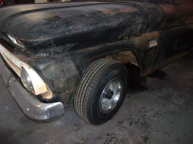 1966 Black Chevrolet C-10