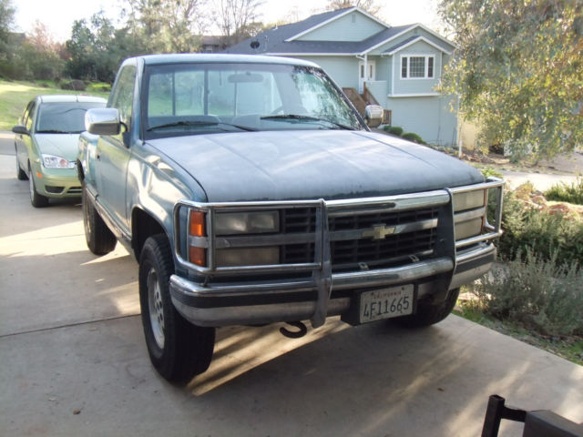 1991 Blue Chevrolet C/K Pickup 1500 Standard Cab Pickup