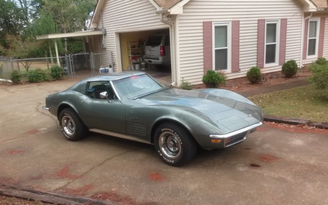 1972 Green Chevrolet Corvette Coupe