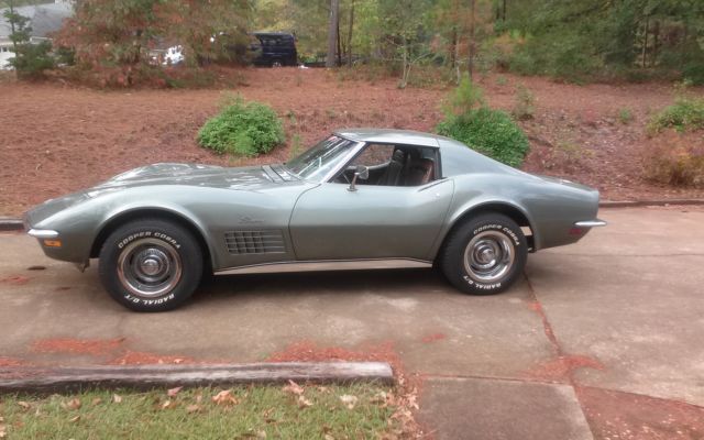 1972 Green Chevrolet Corvette Coupe