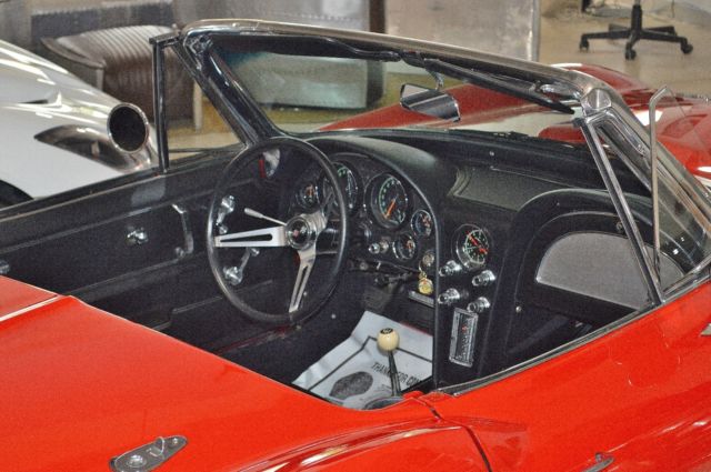 1966 Red Chevrolet Corvette Convertible