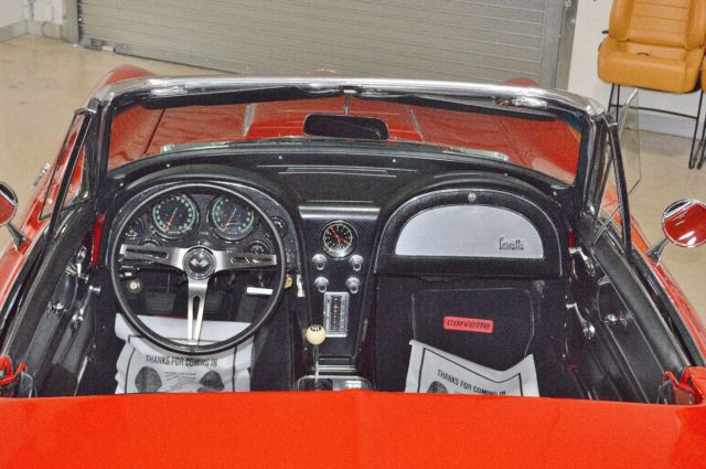 1966 Red Chevrolet Corvette Convertible
