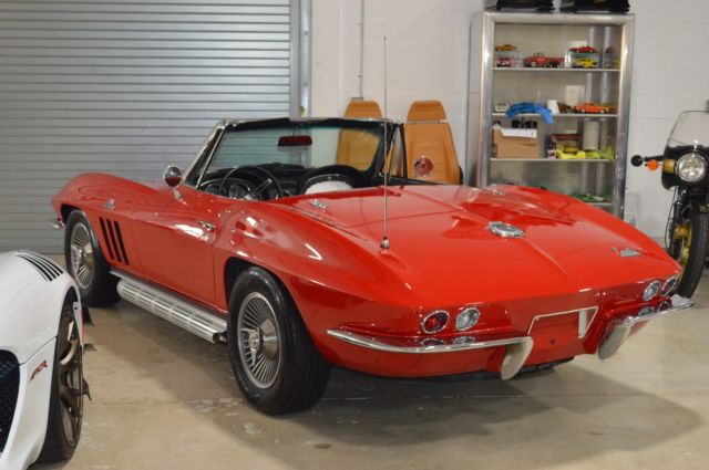 1966 Red Chevrolet Corvette Convertible