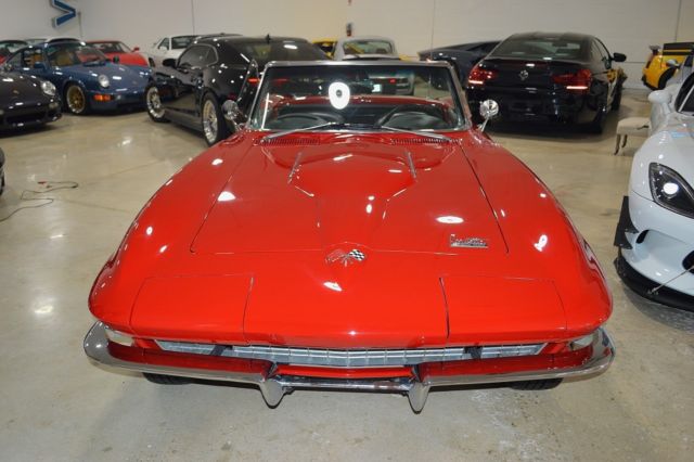 1966 Red Chevrolet Corvette Convertible