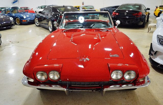 1966 Red Chevrolet Corvette Convertible