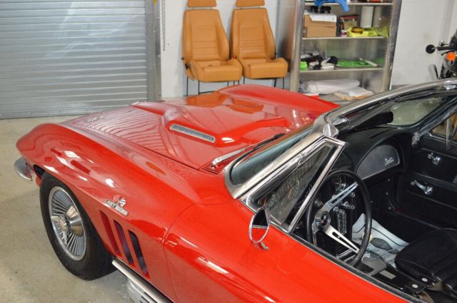 1966 Red Chevrolet Corvette Convertible