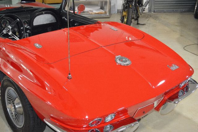 1966 Red Chevrolet Corvette Convertible