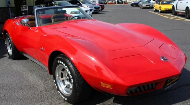 1973 Red Chevrolet Corvette --