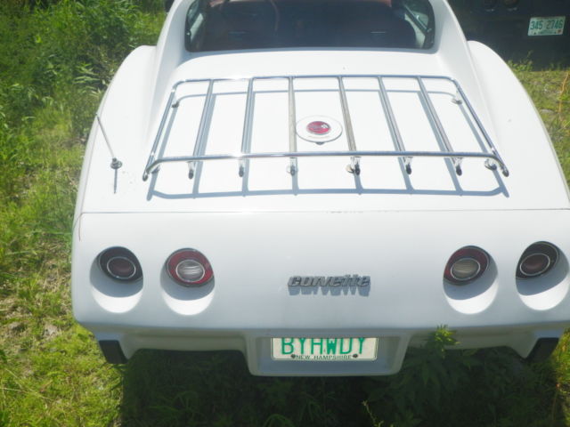 19760000 White with red pinstripes Chevrolet Corvette Coupe