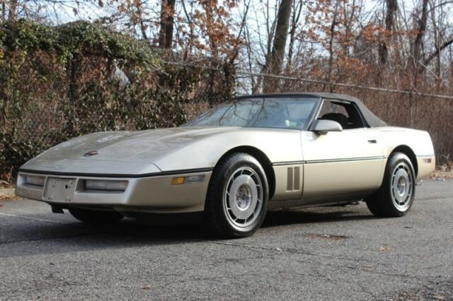 1986 Tan Chevrolet Corvette Convertible