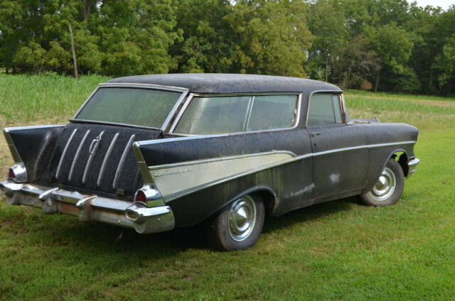 1957 Black Chevrolet Nomad