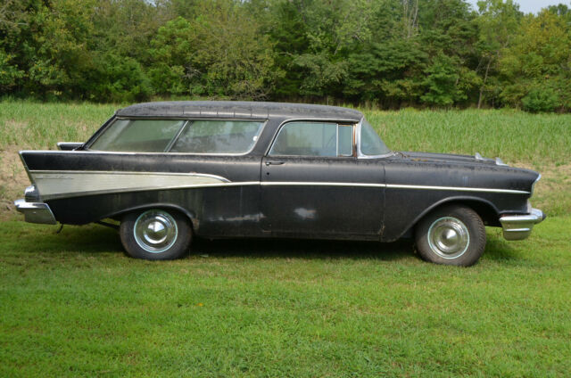 1957 Black Chevrolet Nomad