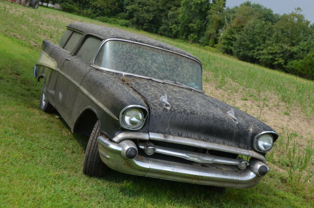 1957 Black Chevrolet Nomad