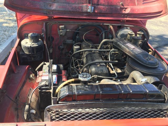 1970 Red Toyota Land Cruiser Cab & Chassis