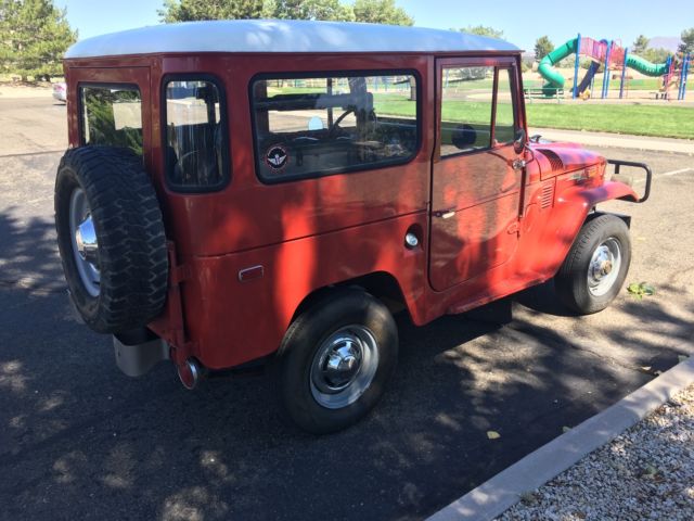 1970 Red Toyota Land Cruiser Cab & Chassis