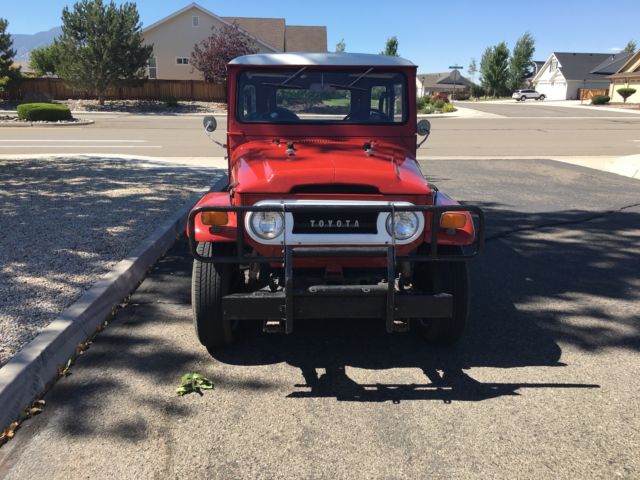 1970 Red Toyota Land Cruiser Cab & Chassis