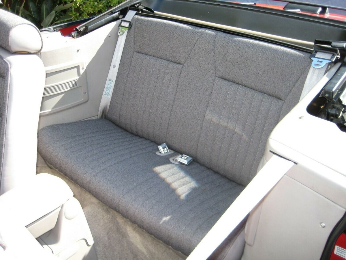 1992 Red Ford Mustang Convertible