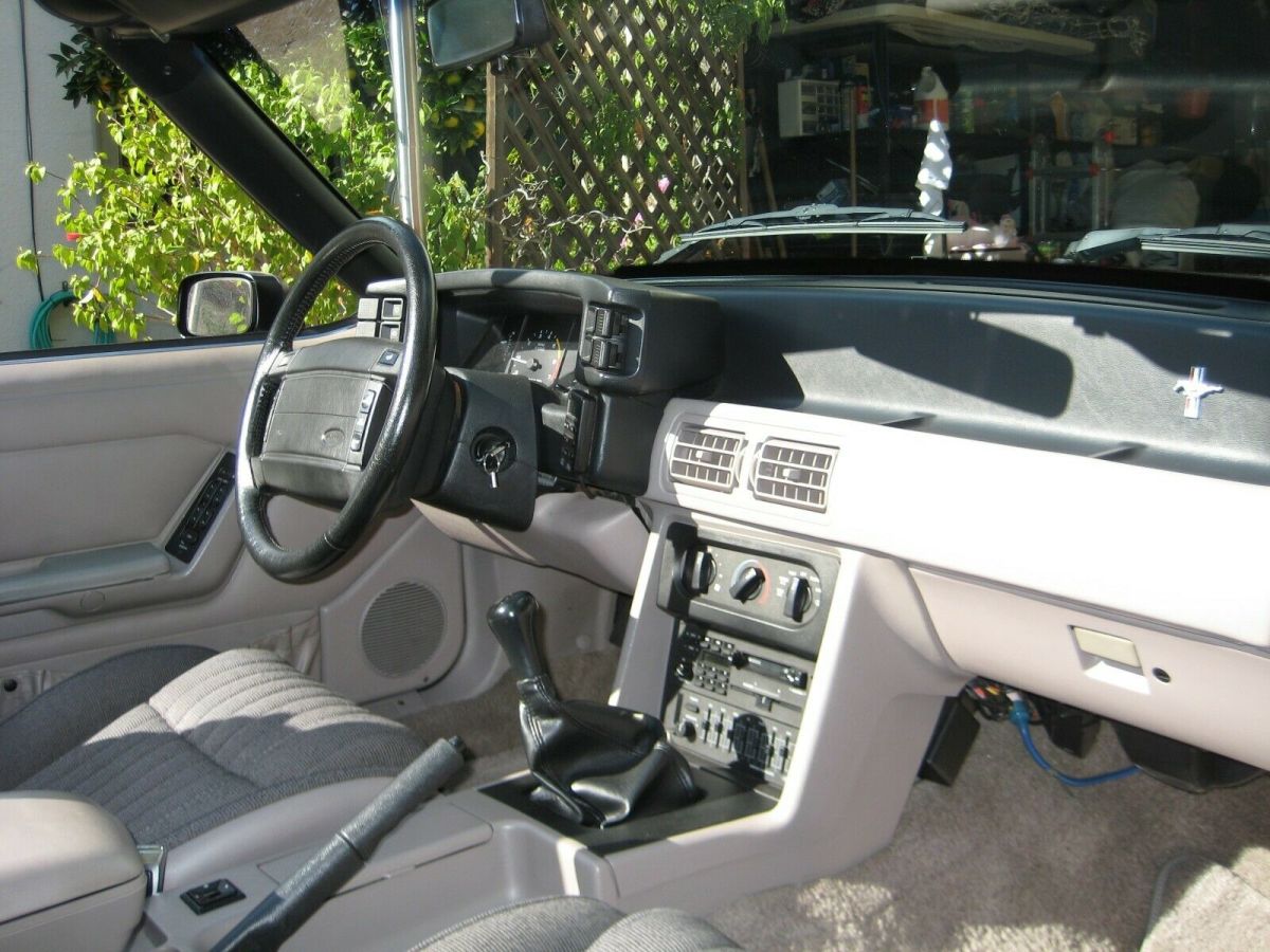 1992 Red Ford Mustang Convertible