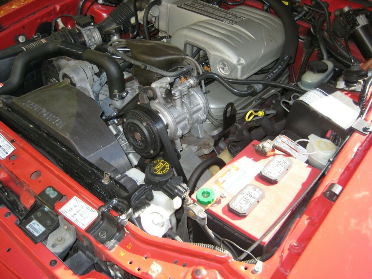 1992 Red Ford Mustang Convertible