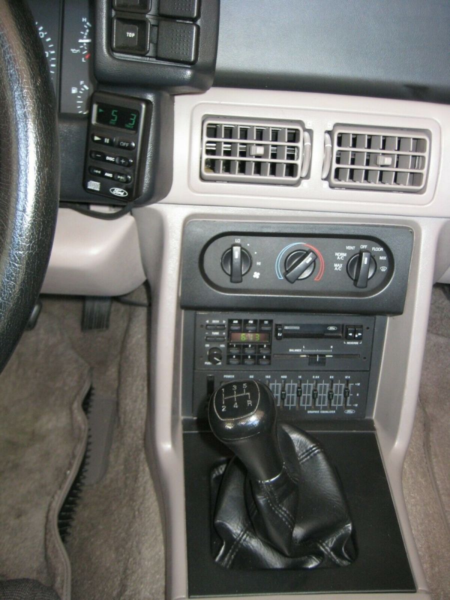 1992 Red Ford Mustang Convertible