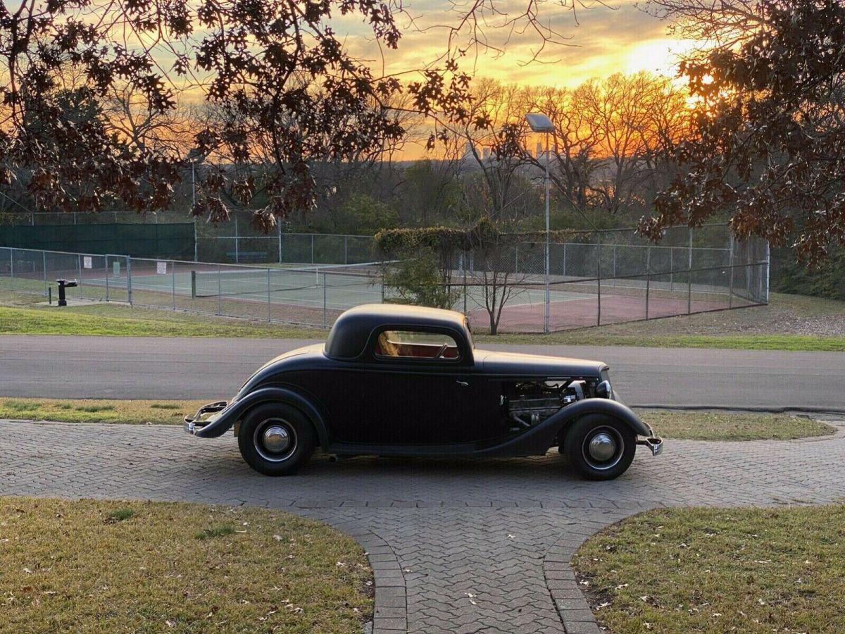 1934 Flat Black Ford 2 Door Coupe Coupe