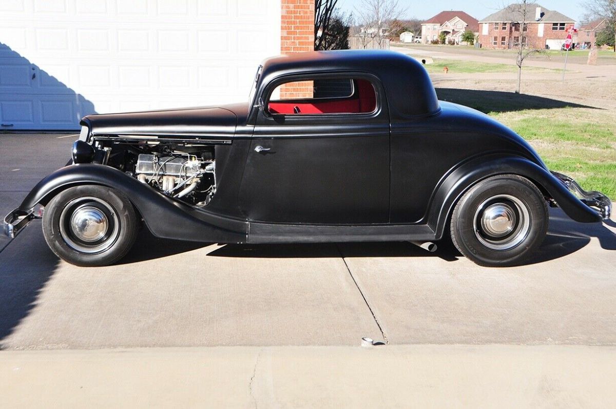 1934 Flat Black Ford 2 Door Coupe Coupe