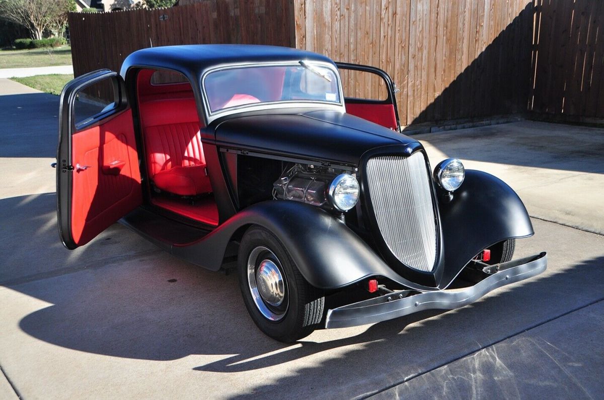 1934 Flat Black Ford 2 Door Coupe Coupe
