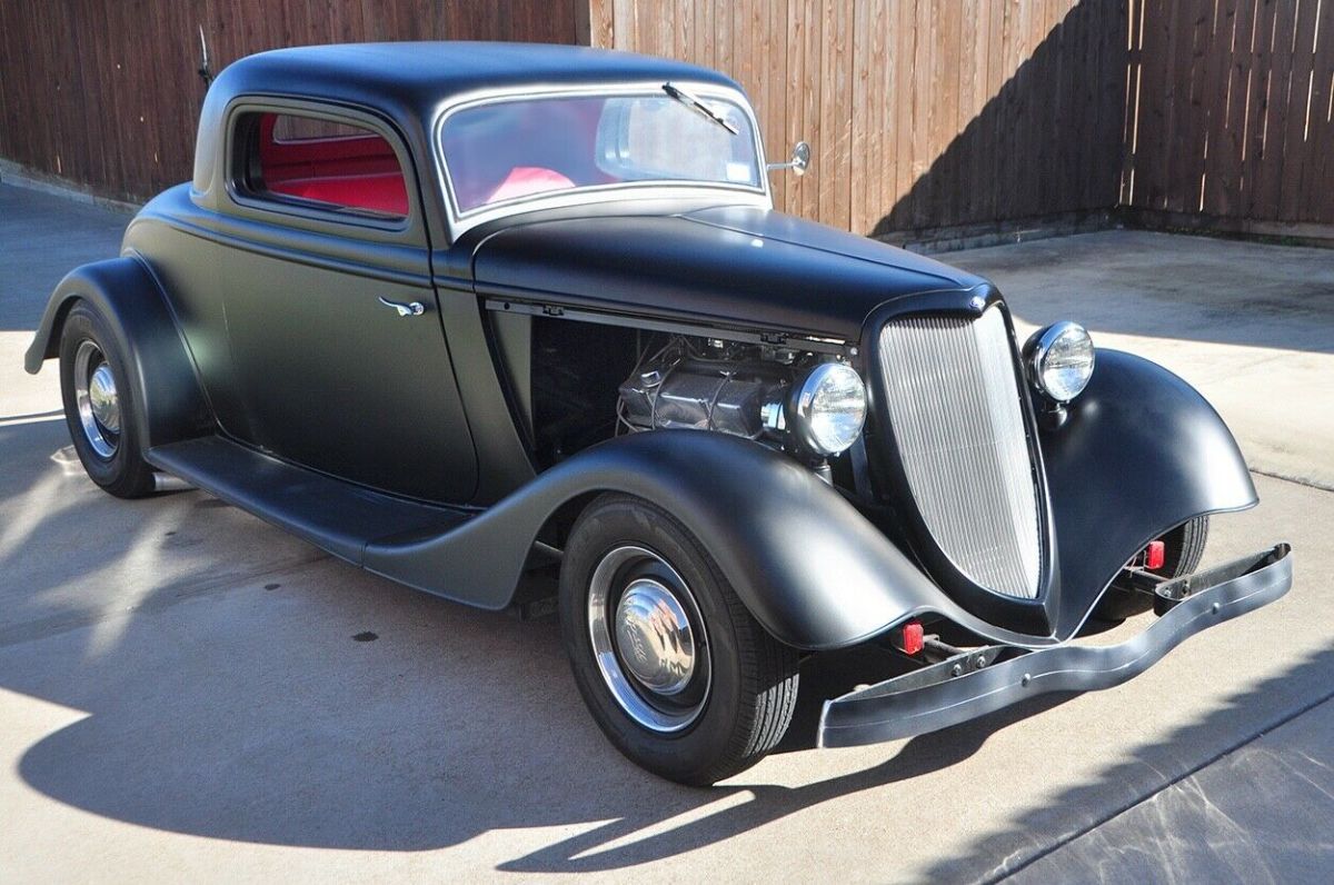 1934 Flat Black Ford 2 Door Coupe Coupe