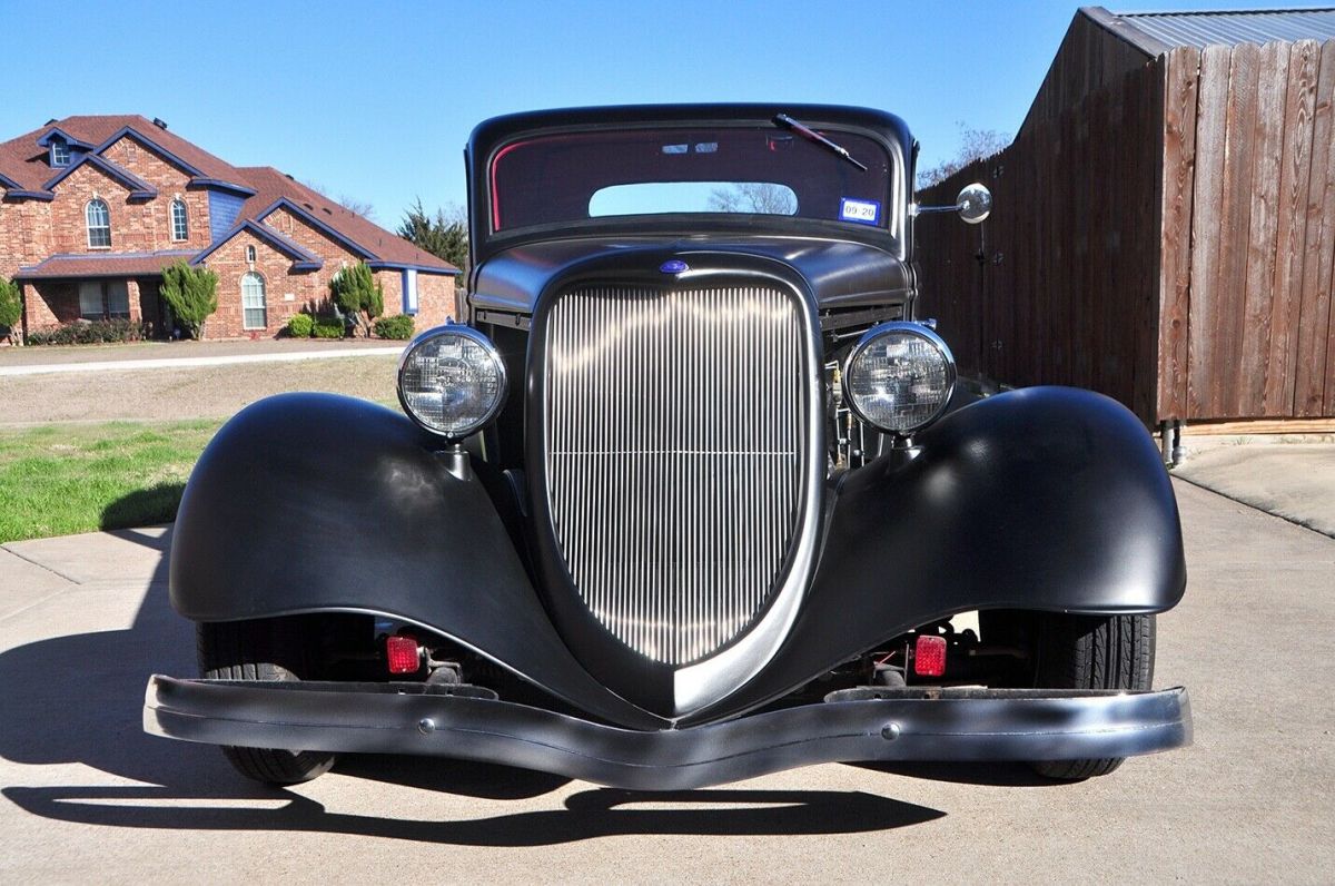 1934 Flat Black Ford 2 Door Coupe Coupe