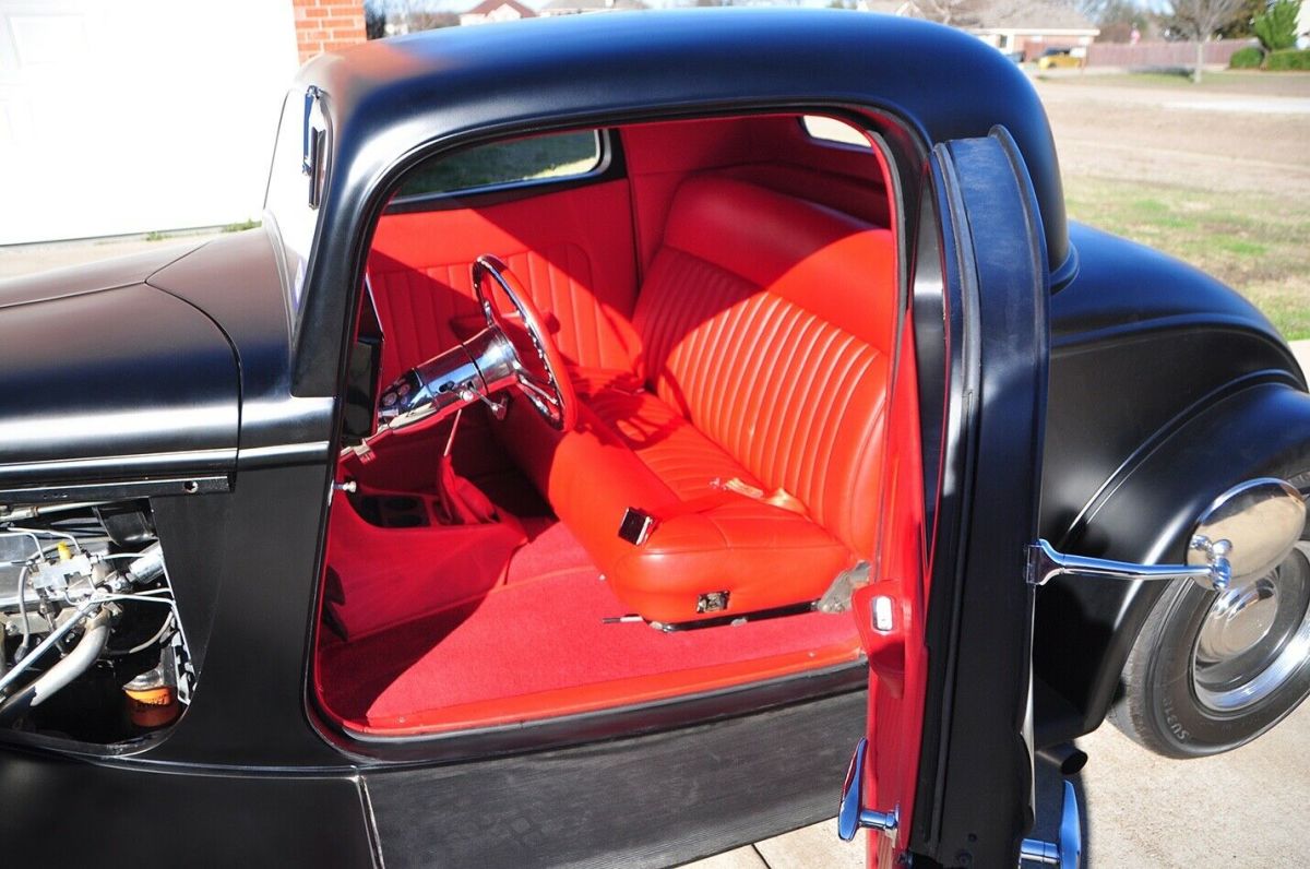 1934 Flat Black Ford 2 Door Coupe Coupe
