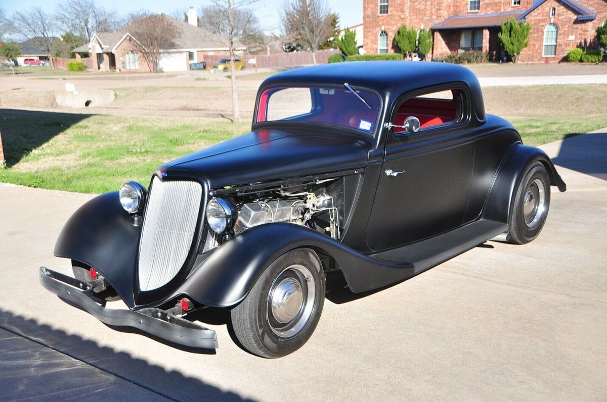 1934 Flat Black Ford 2 Door Coupe Coupe