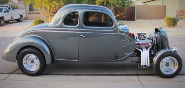 1936 Gunmetal Gray Ford 5 window Coupe