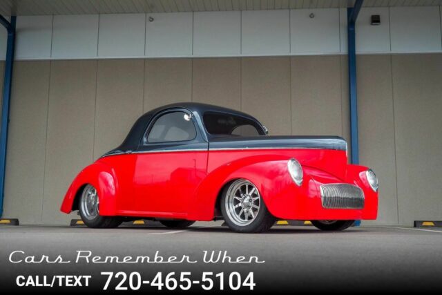 1940 Red Willys Coupe --