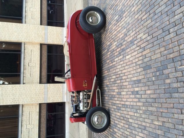 1929 Red Ford Model A Roadster