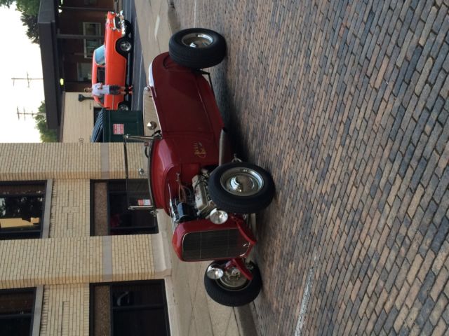 1929 Red Ford Model A Roadster