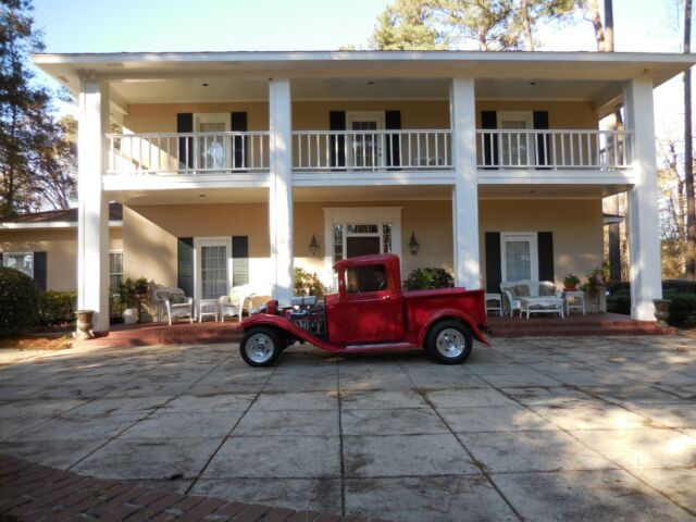 1932 Red Ford Street Rod Custom Truck