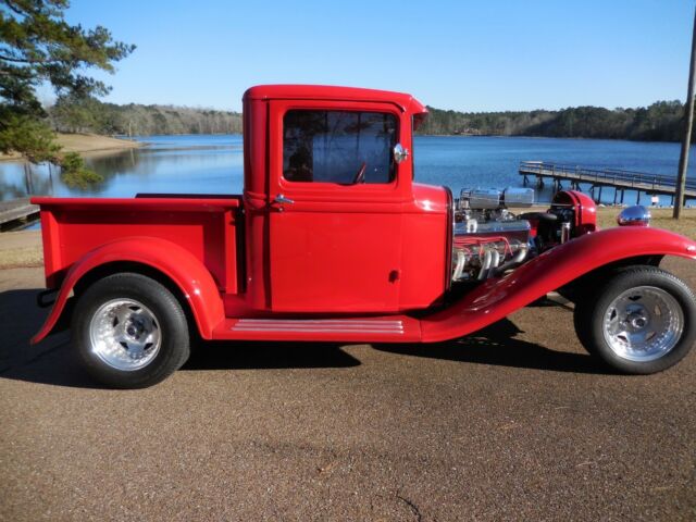 1932 Red Ford Street Rod Custom Truck