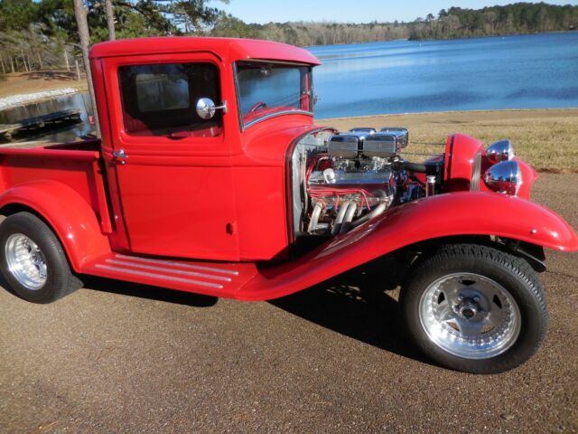 1932 Red Ford Street Rod Custom Truck