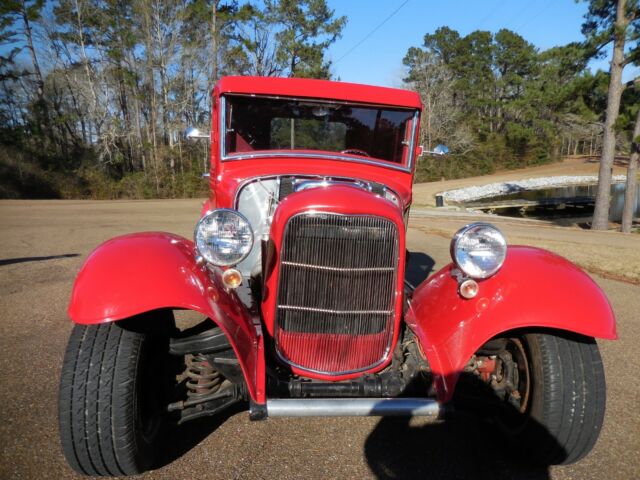 1932 Red Ford Street Rod Custom Truck