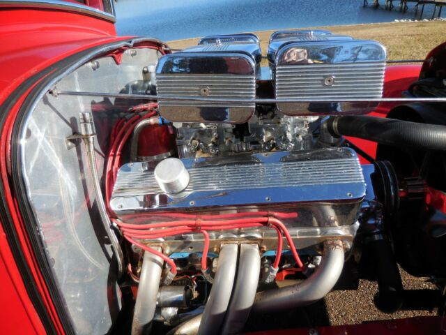 1932 Red Ford Street Rod Custom Truck
