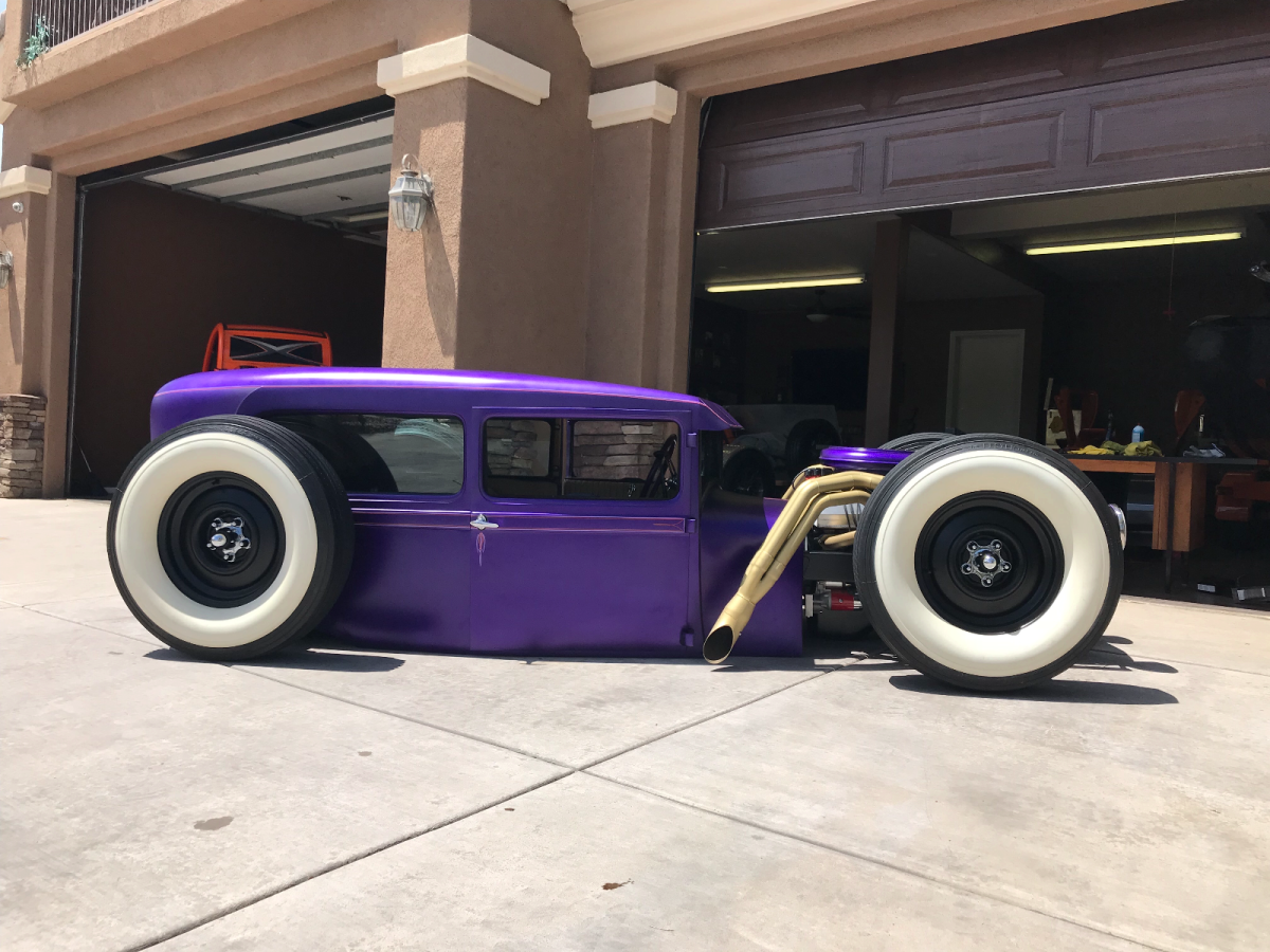 1928 Purple Ford Model A Coupe