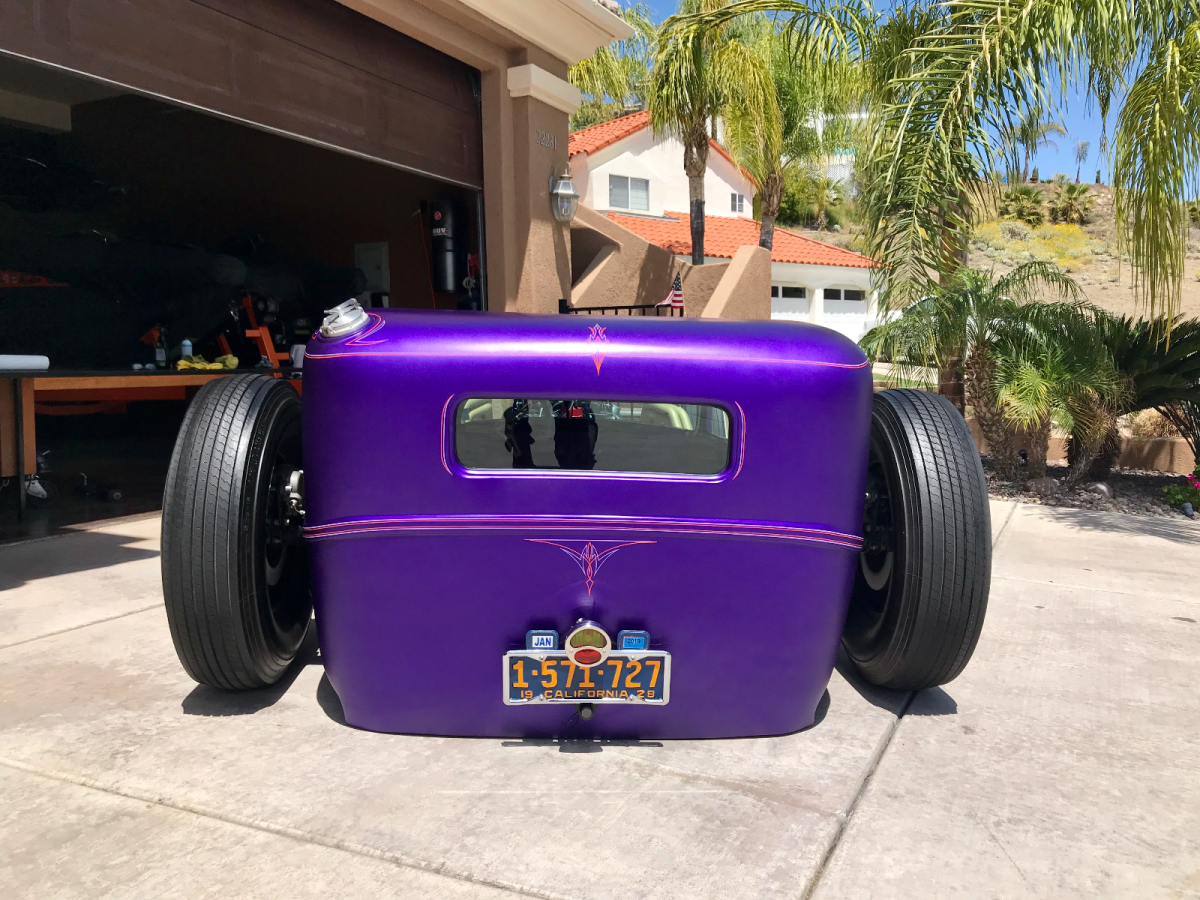 1928 Purple Ford Model A Coupe