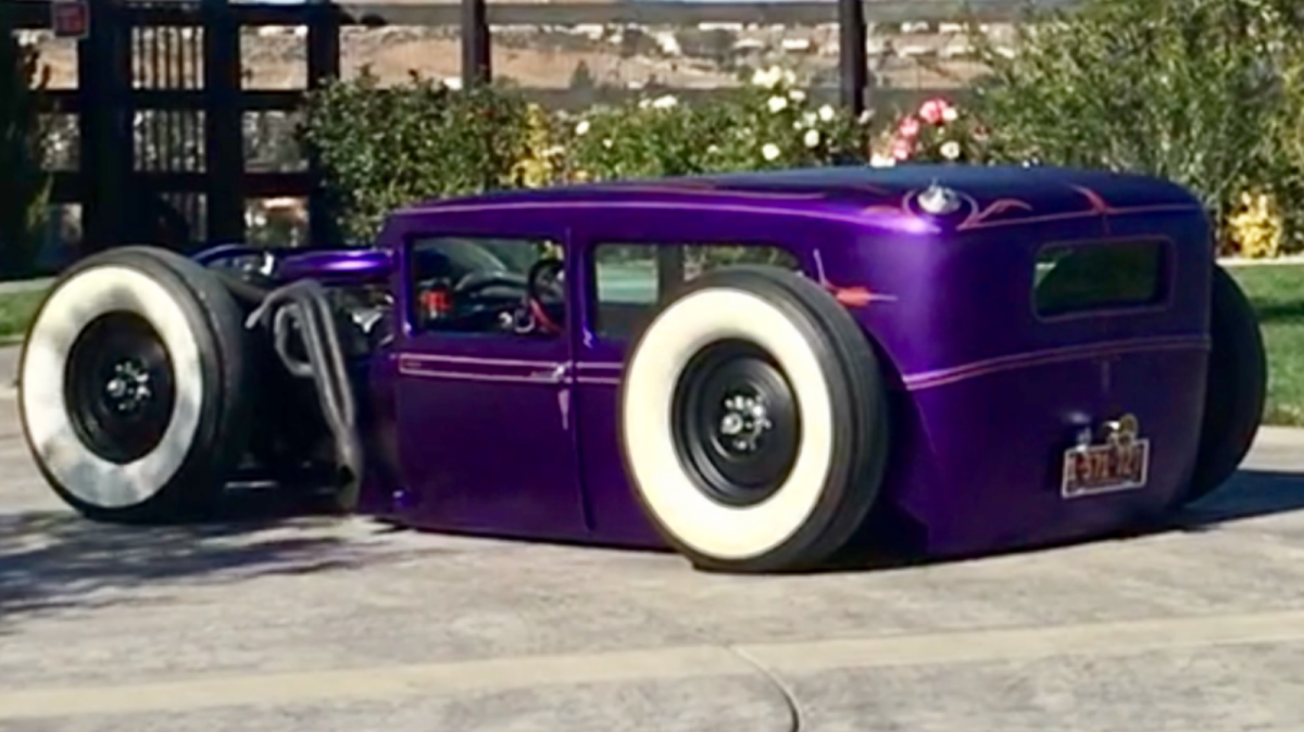 1928 Purple Ford Model A Coupe