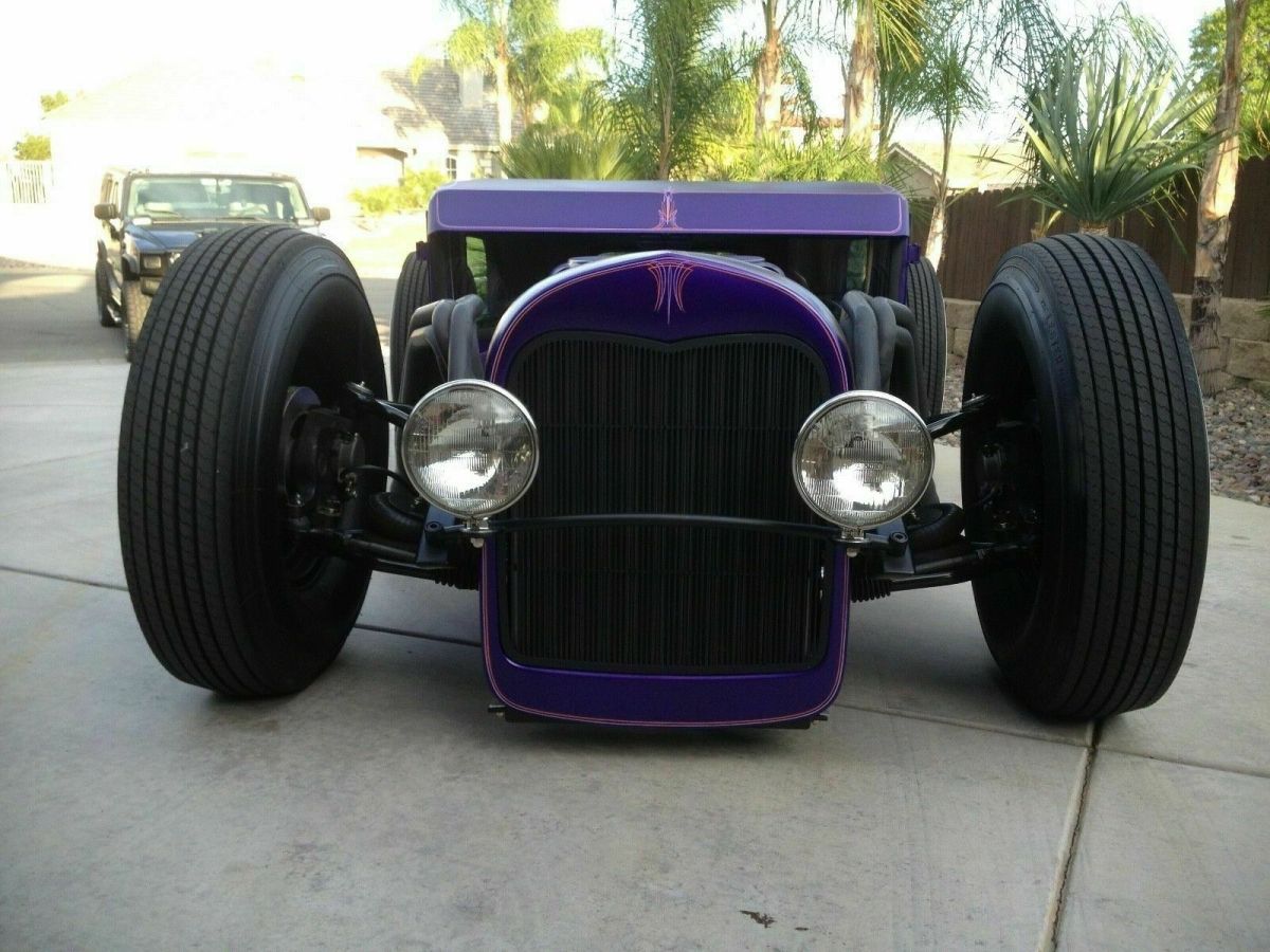 1928 Purple Ford Model A Coupe